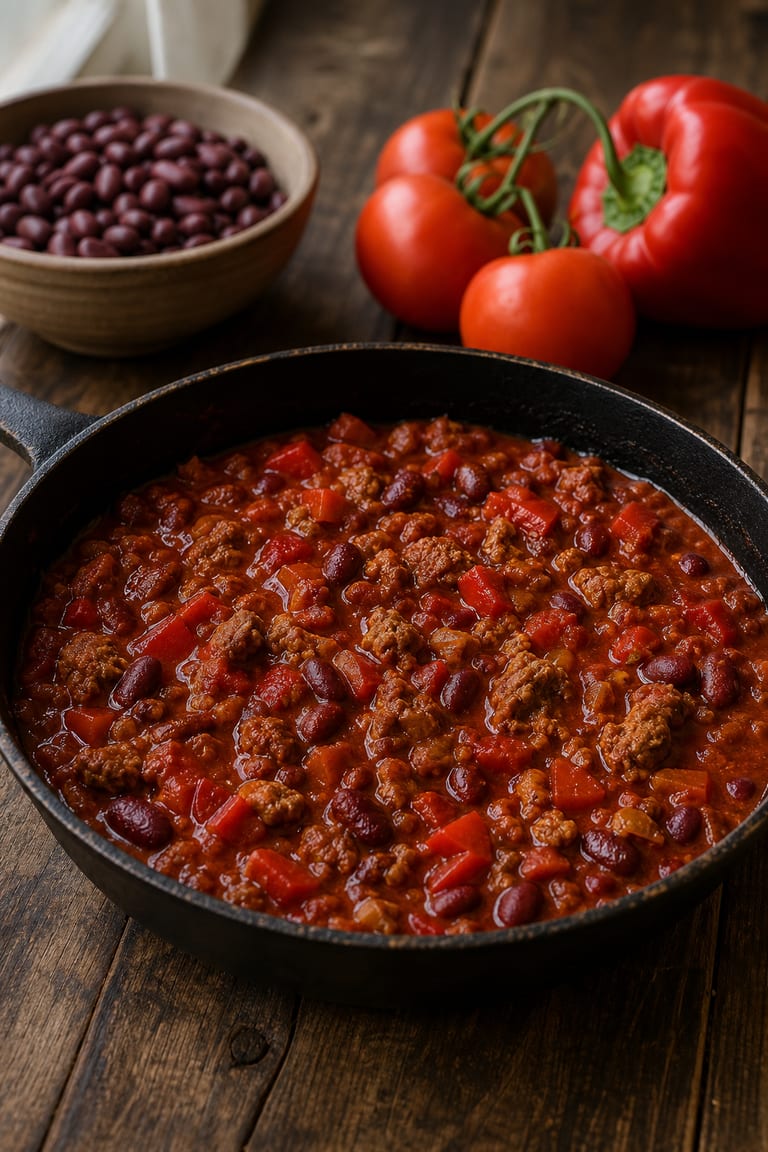 Fazolové chilli se sójovým masem