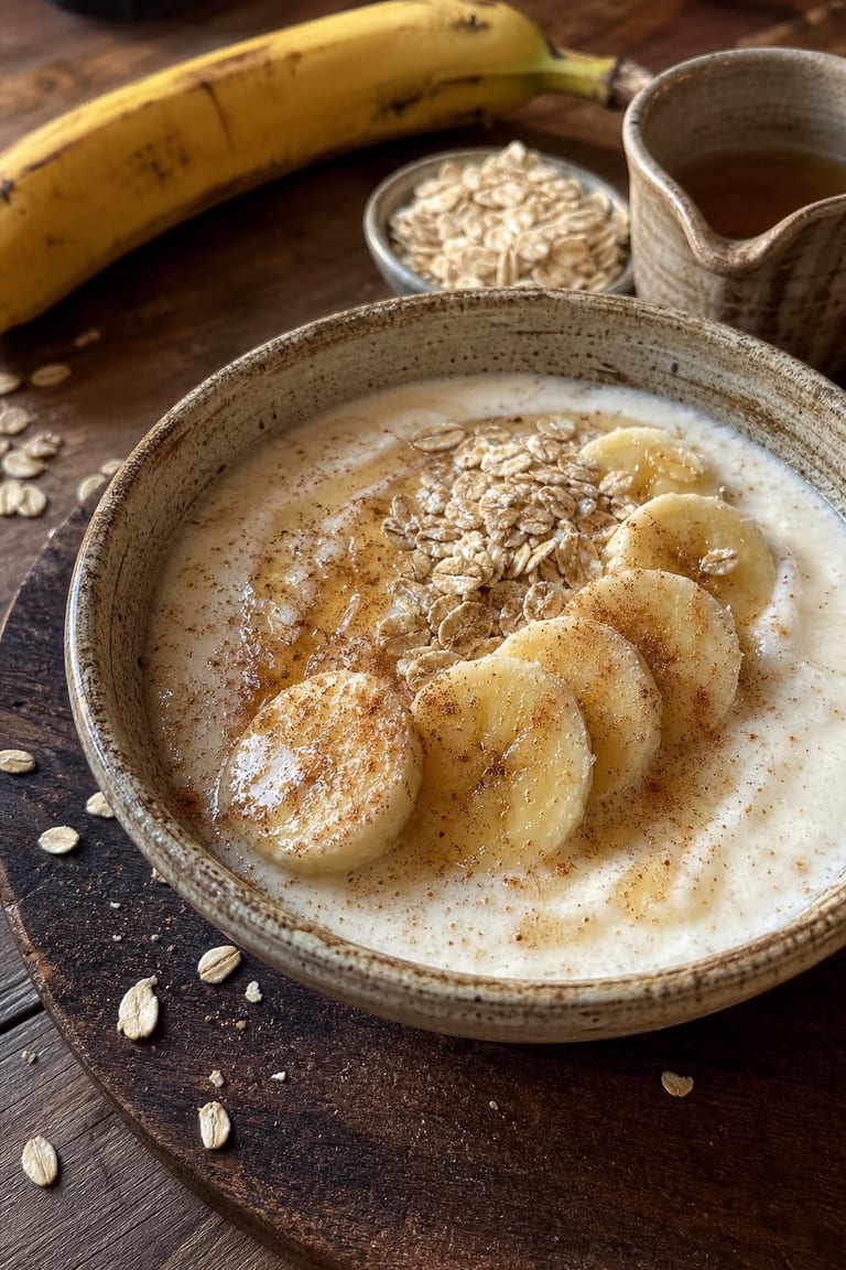 Kefírové smoothie s banánem a skořicí