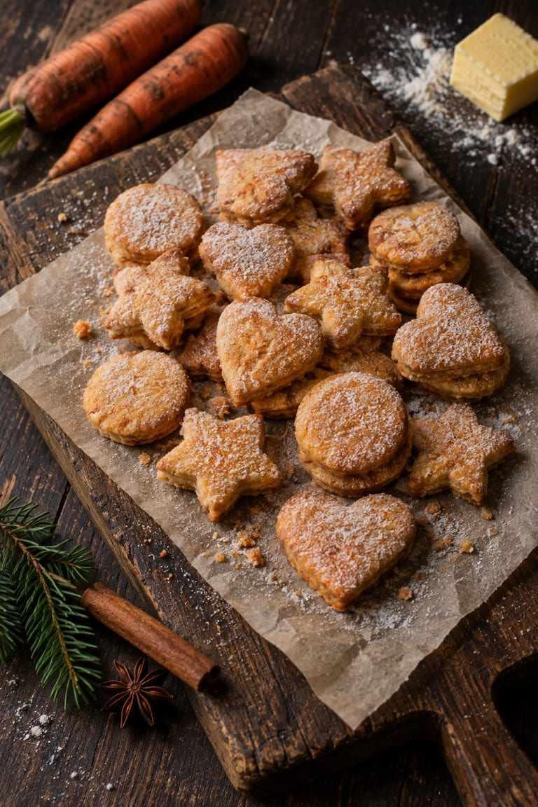 Mrkvové cukroví obalované v cukru